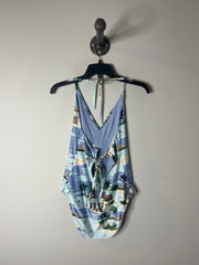 Aerie Halter Blue One Piece