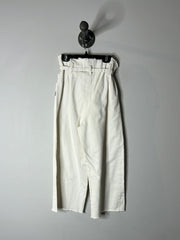 Ghanda White Wideleg Pants