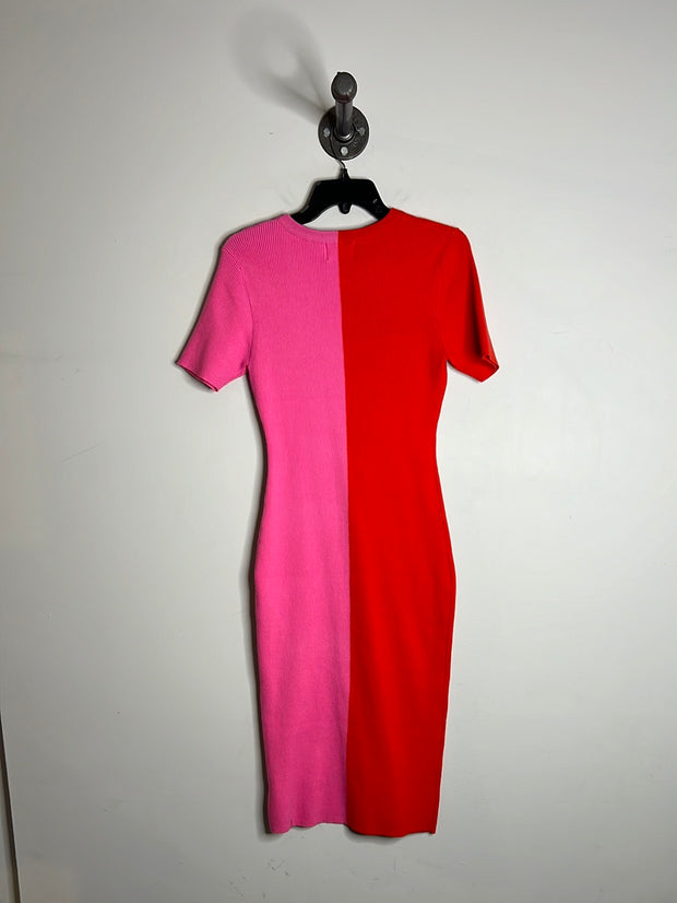 Andree Pink/Red Block Dress