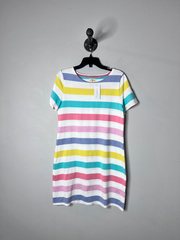 Joules Rainbow Stripe Dress