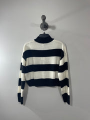 Divided Blk/Wht Stripe Sweater