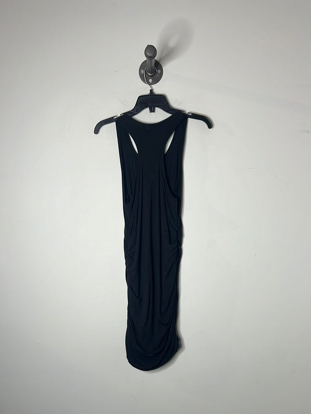 Babaon Blk Midi Scrunch Dress