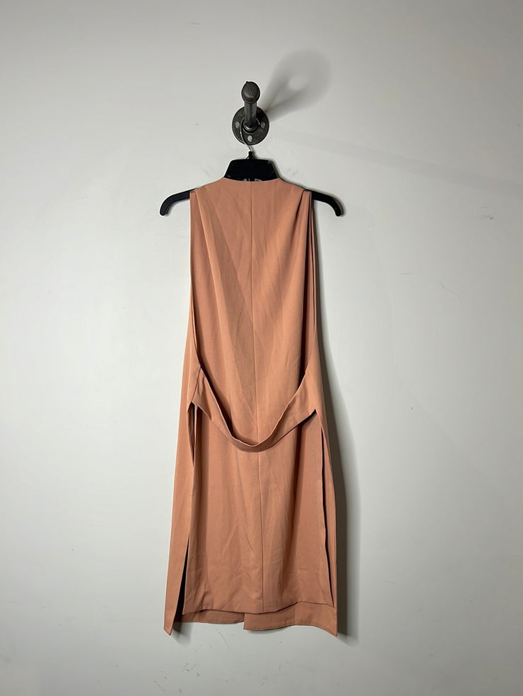 DO+BE Pink Long Open Vest