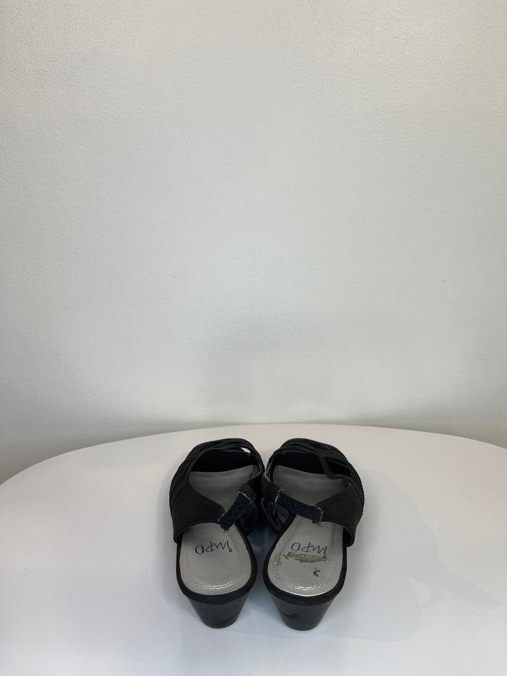 Impo Black Wedge Heels