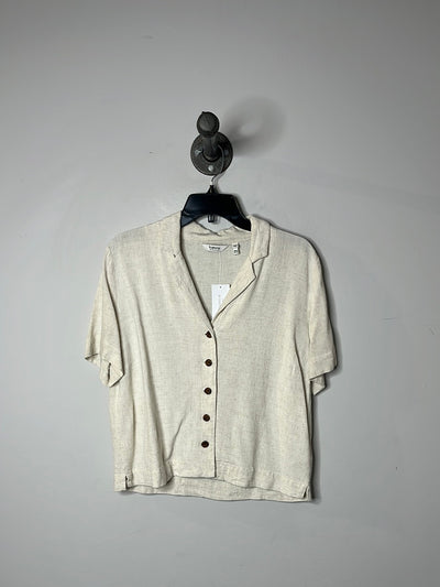 B. Young Khaki Button T-Shirt