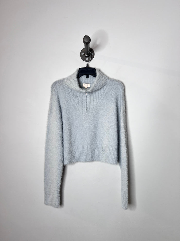 Camila C. Gry Fuzzy Half-Zip