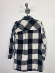 Tribal Blk/Wht Plaid Shackets