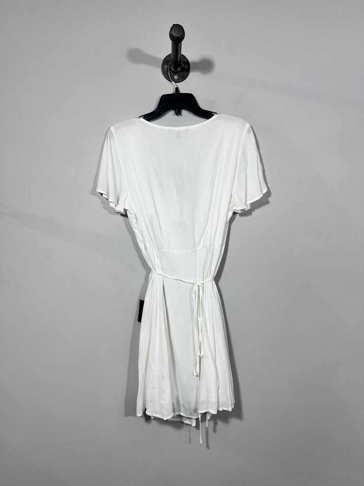 Lulu's White Wrap Dress