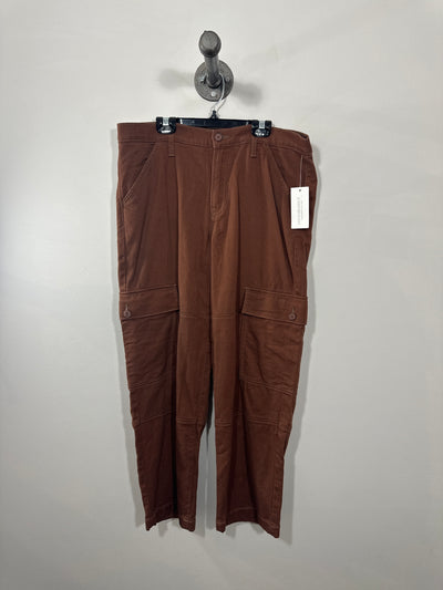 Silver Burgundy Cargo Pants