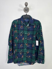 Ralph L. Grn/Bl Bear Button Up