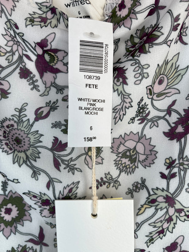 Wilfred Wht/Purp Floral Dress