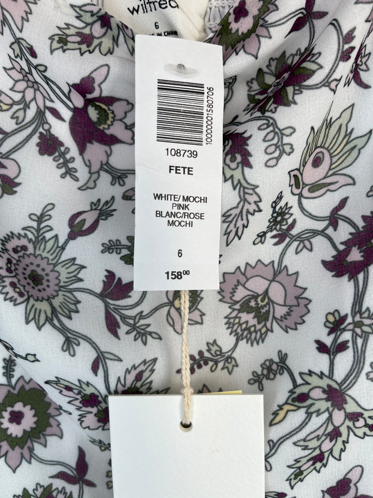 Wilfred Wht/Purp Floral Dress