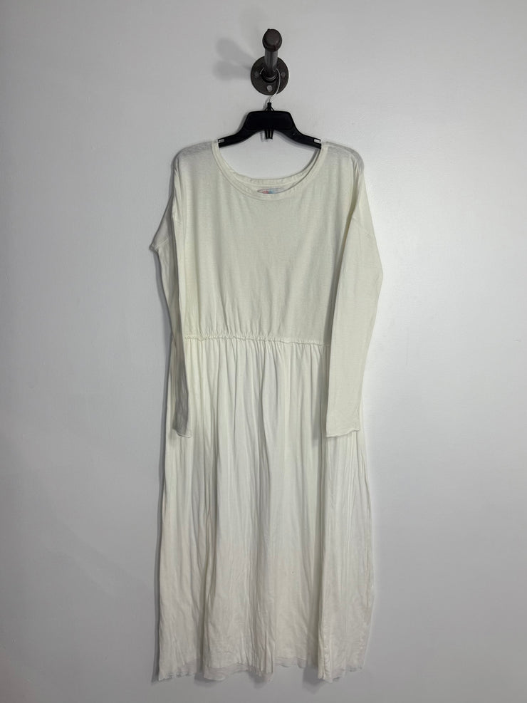 FP Beach White Lsv Maxi Dress