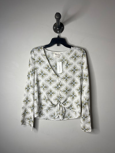 Sadie & Sage Wht Ptrn Blouse