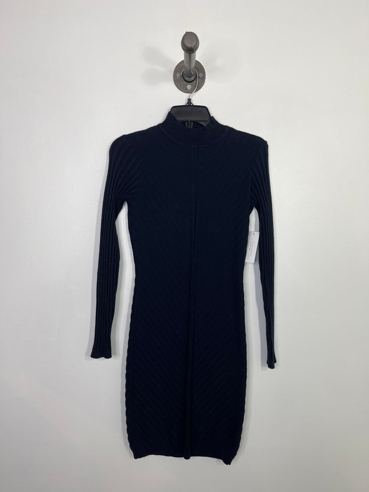 Black Tape Navy Sweater Dress