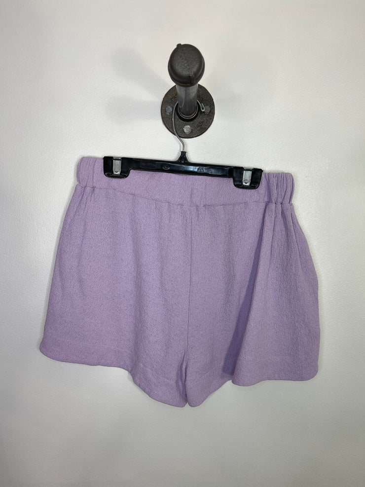 MNG Purple Finely Knit Shorts
