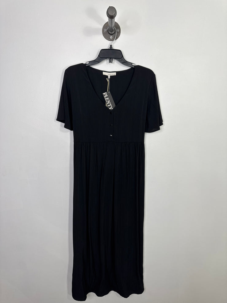 Monk & Lou Black Midi Dress