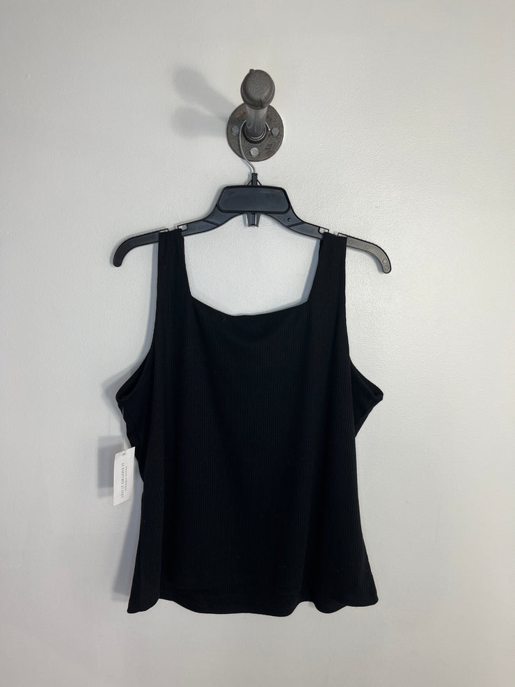 Ricki's Black Ribbed Tank Top