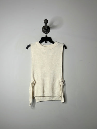 MNG Cream Sleeveless Sweater