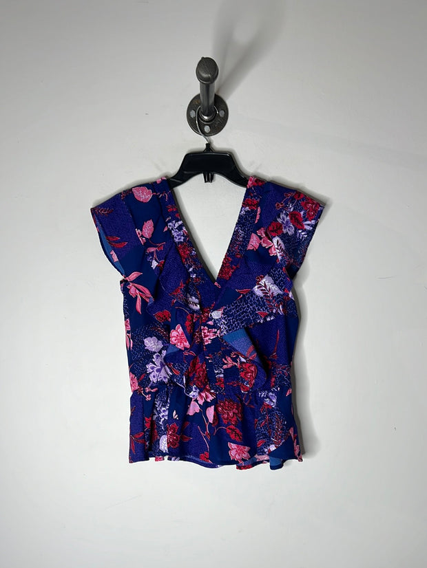 Sofia Jeans Blue Floral Blouse