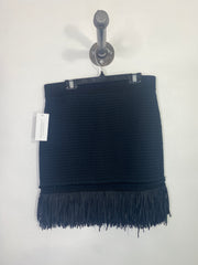 Club Monaco Black Fringe Skirt