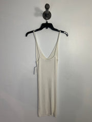 Cleo Apparel Wht Ribbed Dress