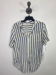 Workshop Blu/Wht Button Up