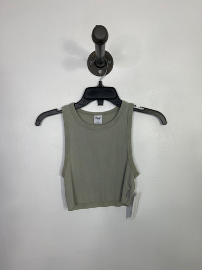 TNA Green Cropped Tank