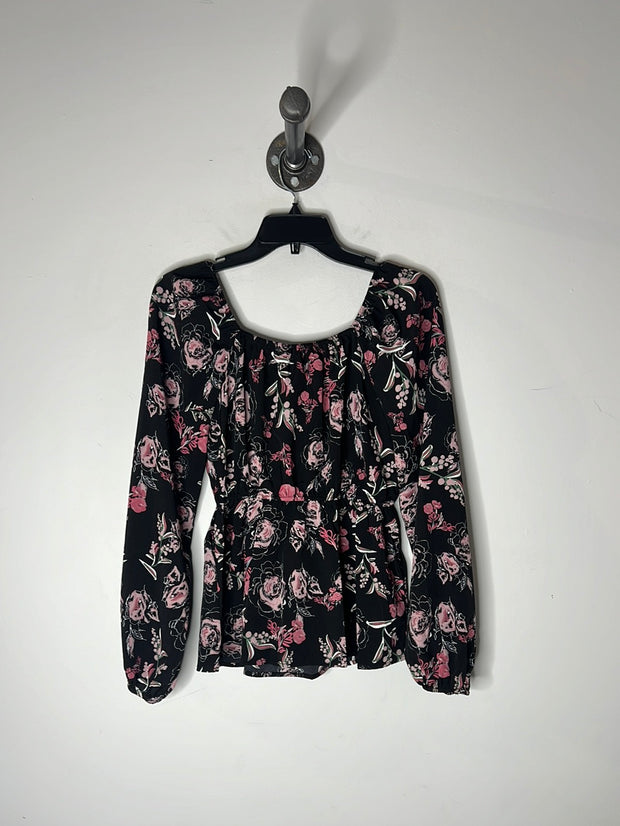 Hayden Black Floral LSleeve