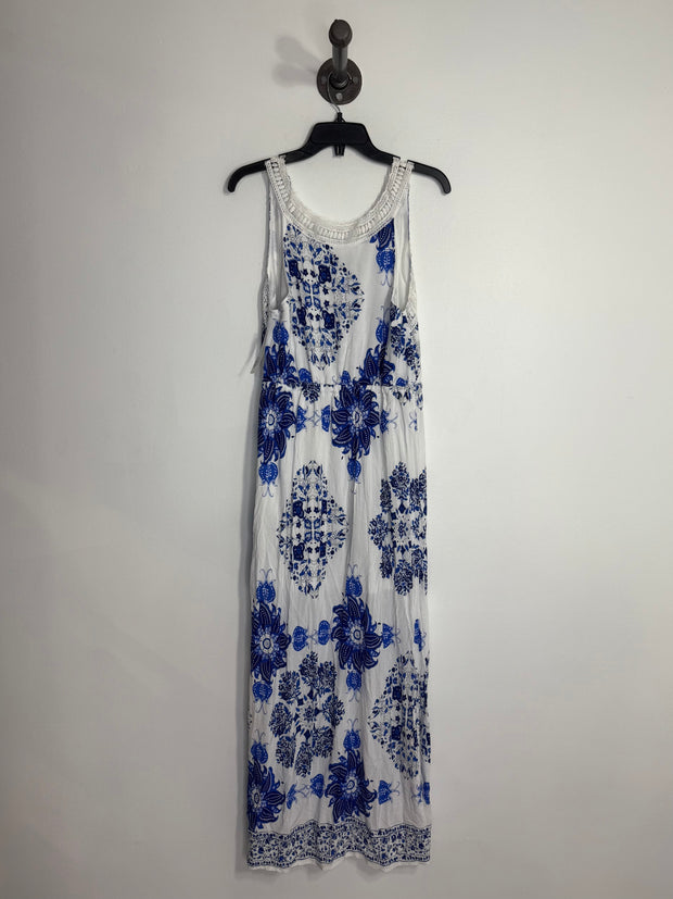 Papillon Wht/Bl Pattern Dress