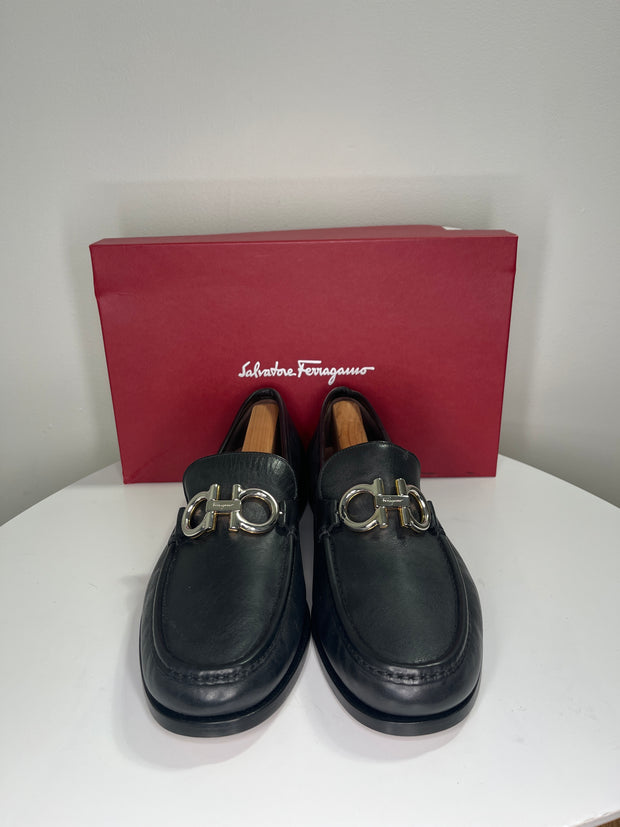 Salvatore F Blk Leather Loafer