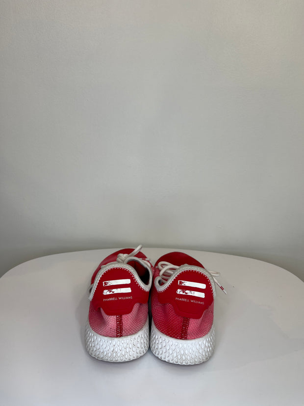 Adidas Red Ombre Tennis Shoes