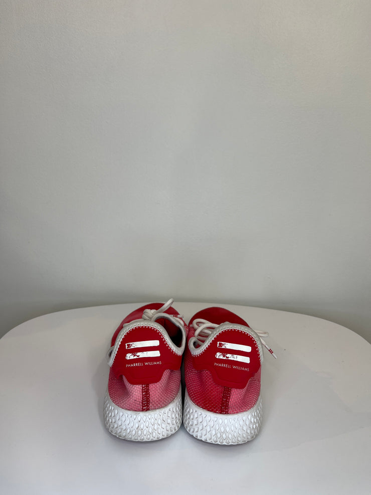 Adidas Red Ombre Tennis Shoes