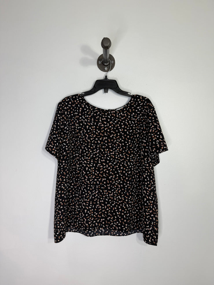 Ricki's Blk Patterened Blouse