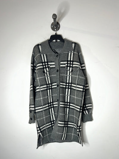 Lyla + Luxe Grey Plaid Jacket
