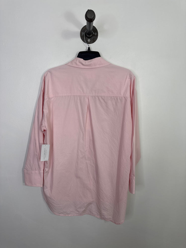 Maeve Pink Button-Up Blouse