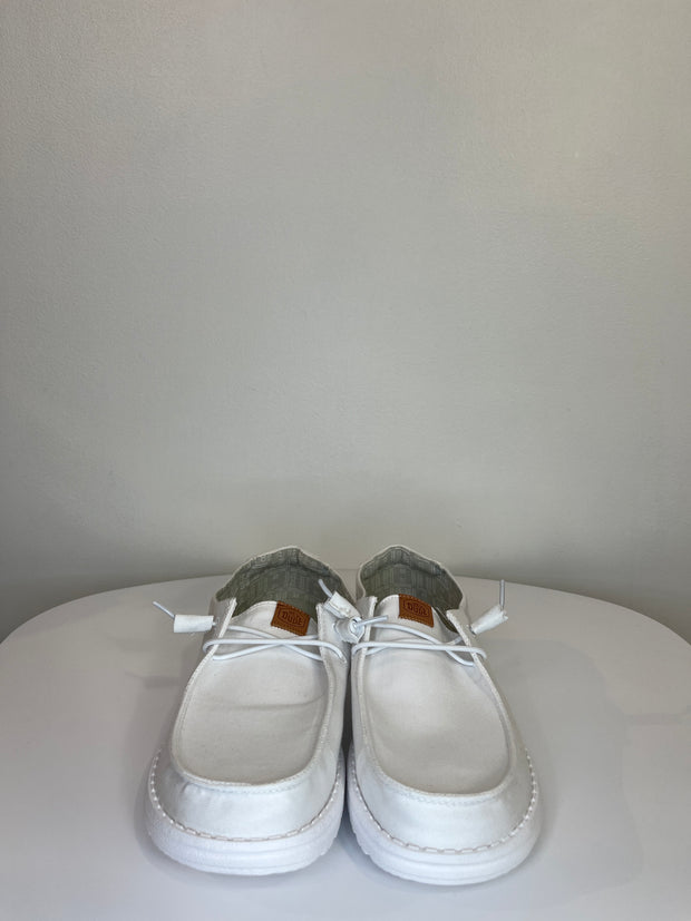 Hey Dude Wht Slip-On Sneakers