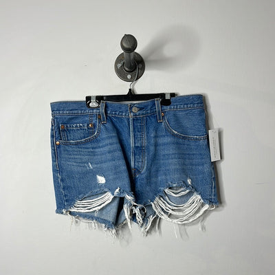 Levis Ripped Jean Shorts