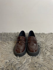 Only Brown Glossy Loafers