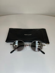 Matt & N Slvr Round Sunglasses