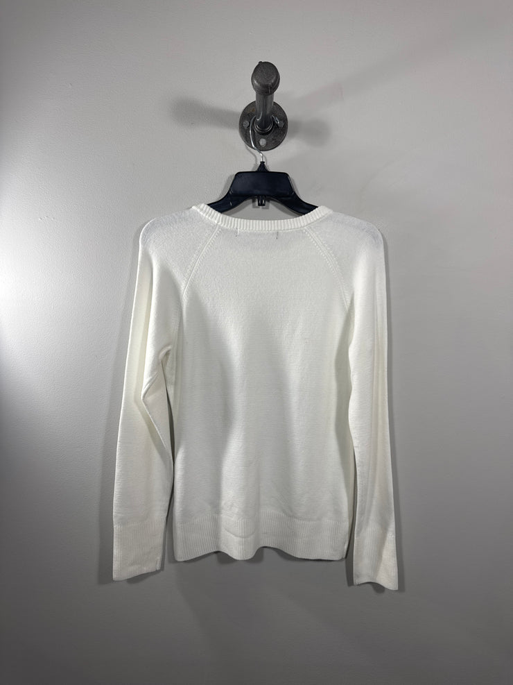 French C. White Knit Sweater