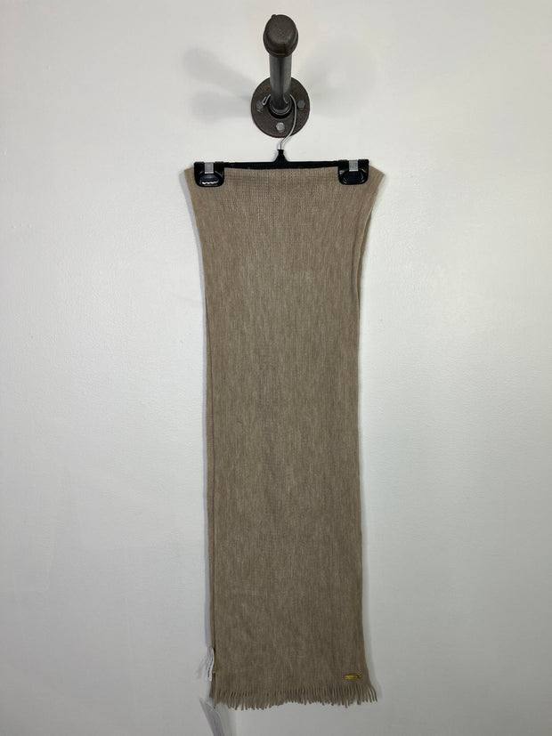 Calvin Klein Beige Knit Scarf