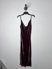 Wilfred Brn Velvet Maxi Dress