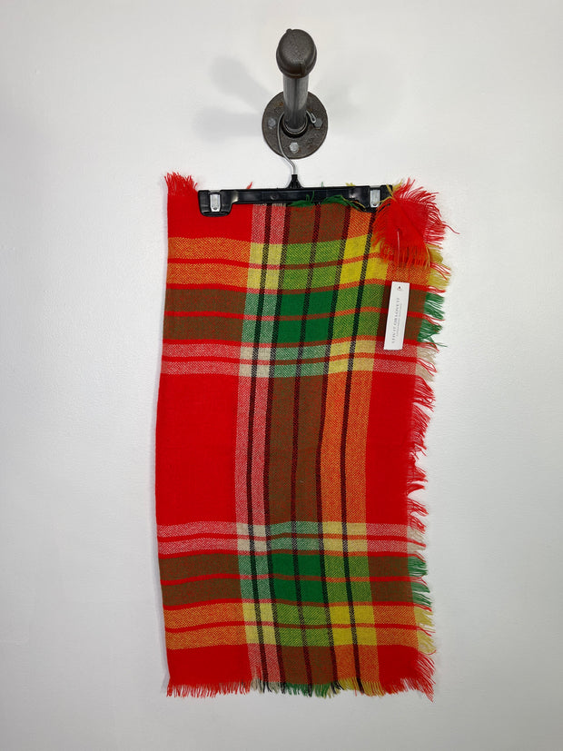 No Brand Red/Grn Plaid Scarf