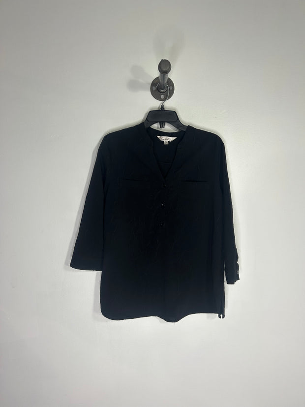 Tradition Black Button Top