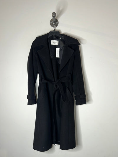 Babaton Black Wool Coat