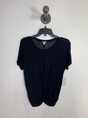 Hinge Black Sheer Top