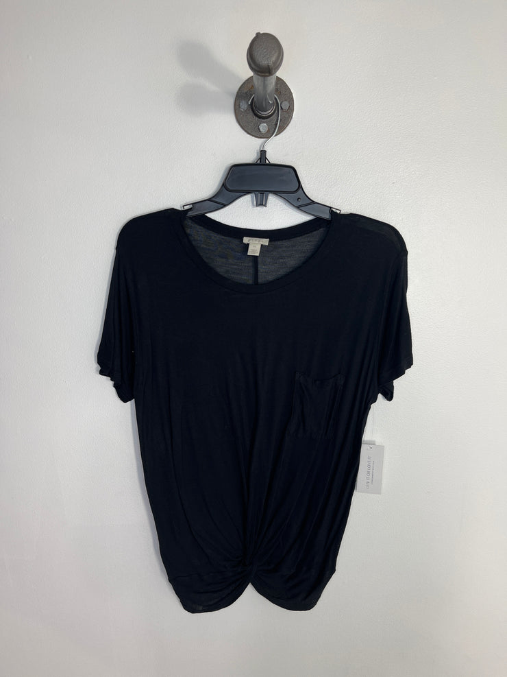 Hinge Black Sheer Top