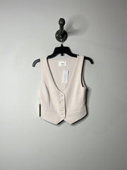 Wilfred Cream Button Up Vest