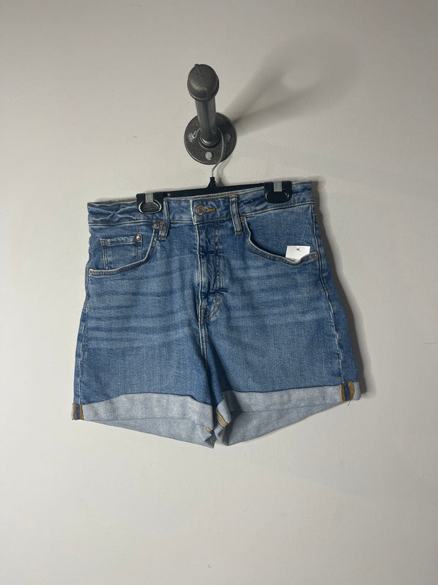 &Denim MediumWash Denim Shorts